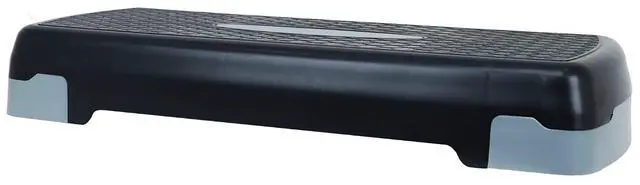 Alt view image 3 of 6 - Fitvids Aerobic Step Platform Trainer with Adjustable 2-Level Risers, 400 Pound Weight Capacity Non-Slip Exercise Stepper