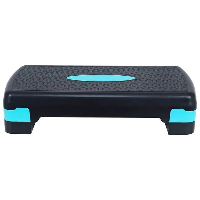 Alt view image 2 of 6 - Fitvids Aerobic Step Platform Trainer with Adjustable 2-Level Risers, 400 Pound Weight Capacity Non-Slip Exercise Stepper