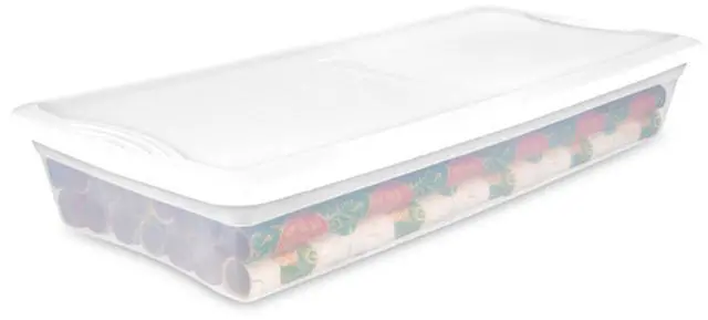 Main image of Sterilite 24-Pack 41 Quart Storage Box, Stackable Clear Plastic Bins with Snap-On Lids - Heavy-Duty Organizing Containers for Closet, Bathroom, and Office
