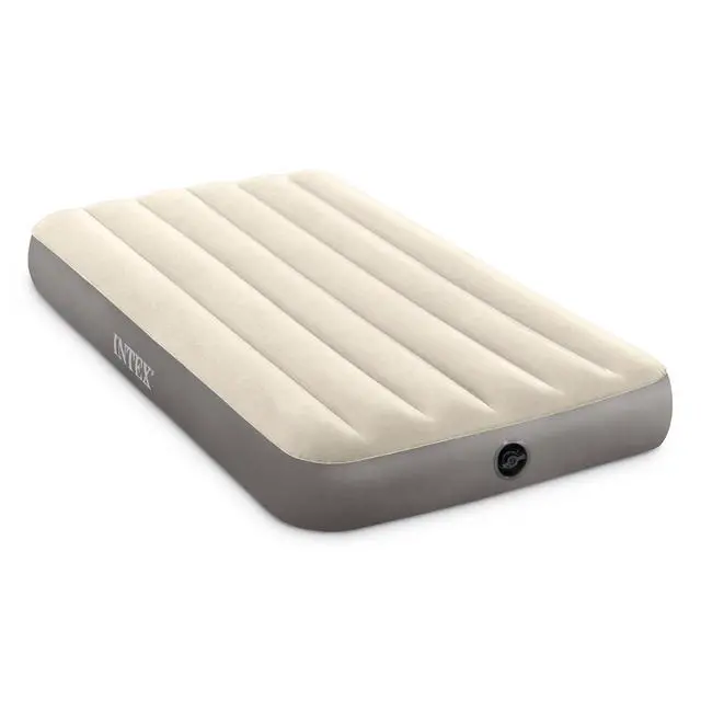 Alt view image 7 of 7 - Intex 64101E Dura-Beam Standard Series Single Height Inflatable Airbed, w/2 in 1 Extra Wide Valves, Supports Up to 300 pounds, Twin (2 Pack)