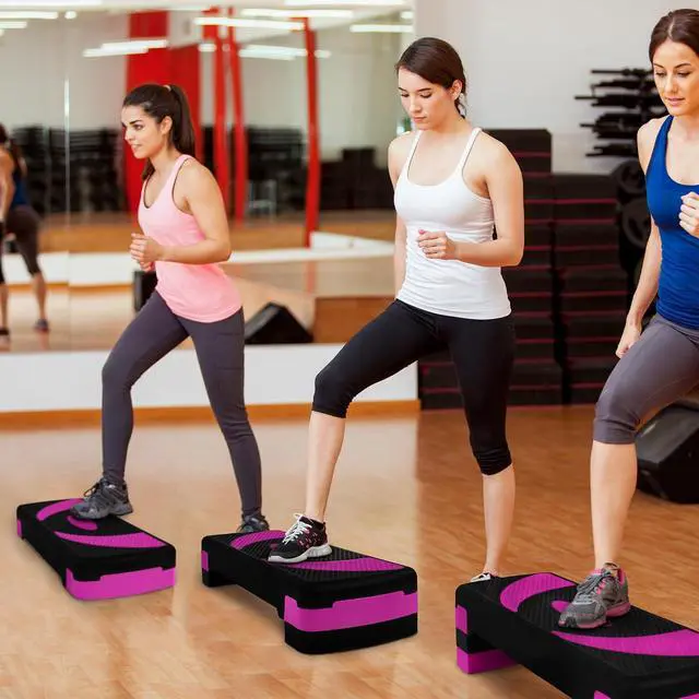 Alt view image 7 of 7 - BalanceFrom 31-inch Aerobic Step Platform Trainer with 3 Adjustable Risers