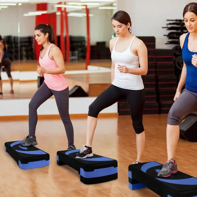 Alt view image 7 of 7 - BalanceFrom 31-inch Aerobic Step Platform Trainer with 3 Adjustable Risers