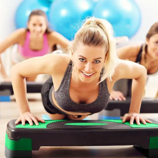Alt view image 4 of 7 - BalanceFrom 31-inch Aerobic Step Platform Trainer with 3 Adjustable Risers