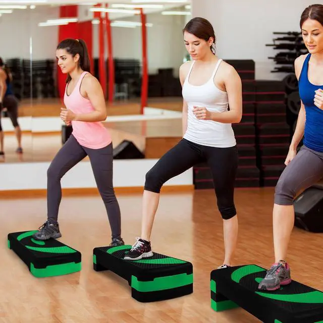 Alt view image 6 of 7 - BalanceFrom 31-inch Aerobic Step Platform Trainer with 3 Adjustable Risers
