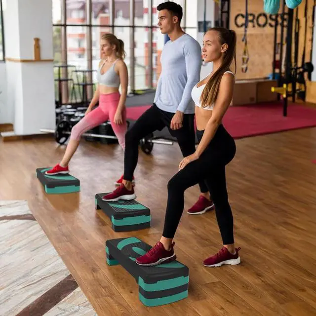 Alt view image 7 of 7 - Fitvids Workout Step Aerobic Platform 31" Exercise Step with 3 levels Adjustable Height nan