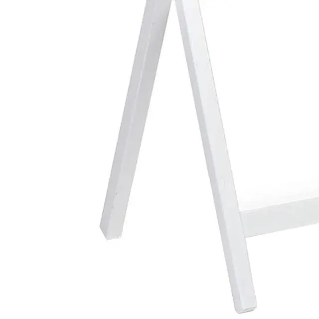 Alt view image 6 of 7 - PJ Wood - Folding Wood TV Tray Table Set - White 10-Piece | Solid Construction, 14.57 in W x 19.09 in D x 26 in H, Space-Saving Storage, Square Shape, Modern Style, Indoor Use