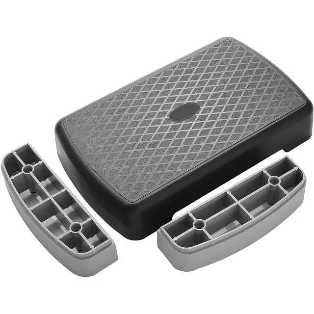 Alt view image 6 of 6 - Fitvids Aerobic Step Platform Trainer with Adjustable 2-Level Risers, 400 Pound Weight Capacity Non-Slip Exercise Stepper for Cardio, Strength, and Fitness Workouts, 18-Inch, Multiple Colors