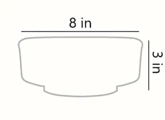 Alt view image 6 of 6 - The HC Companies 8 Inch Round Plastic Succulent Capri Bowl 8"x8"x3" in Faux Concrete Color with Copper Band