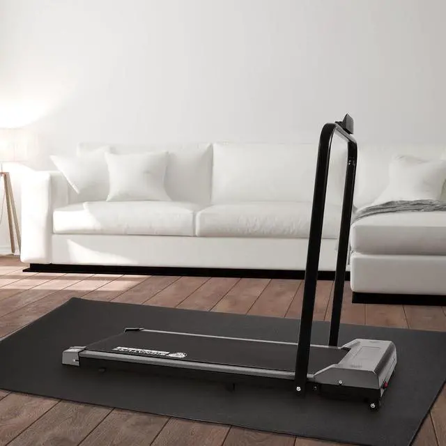 Alt view image 7 of 7 - Fitvids High Density 1/4-Inch Thick Gym Equipment Mat, Non-Slip Floor Protection for Heavy Exercise, Treadmill and Bike Mat in Multiple Sizes