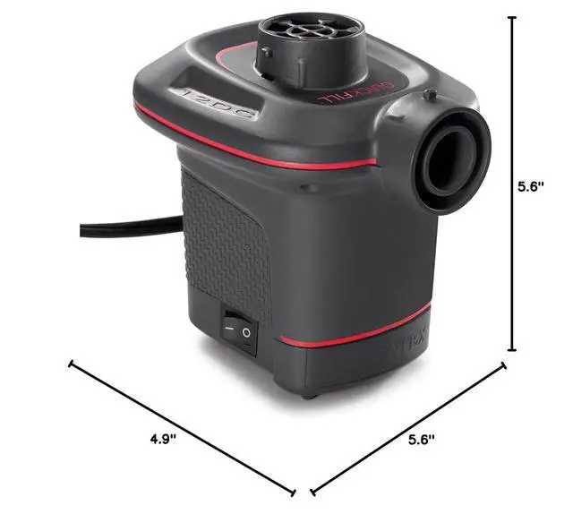 Alt view image 6 of 6 - INTEX QuickFill Electric Air Pump: Inflates and Deflates Air Mattresses, Inflatable Kayaks, Boats, Toys