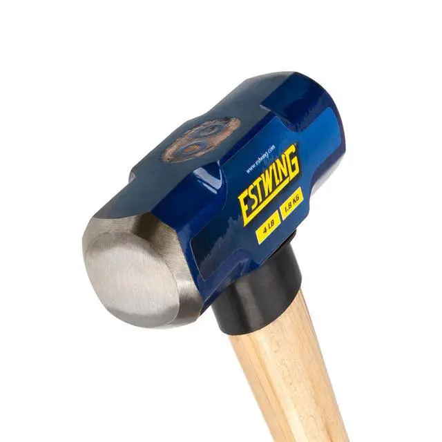 Alt view image 2 of 5 - Estwing 4-Pound Hard Face Sledge Hammer - 16-Inch Hickory Handle, Ergonomic Grip, Durable Construction for Demolition & Stake Driving