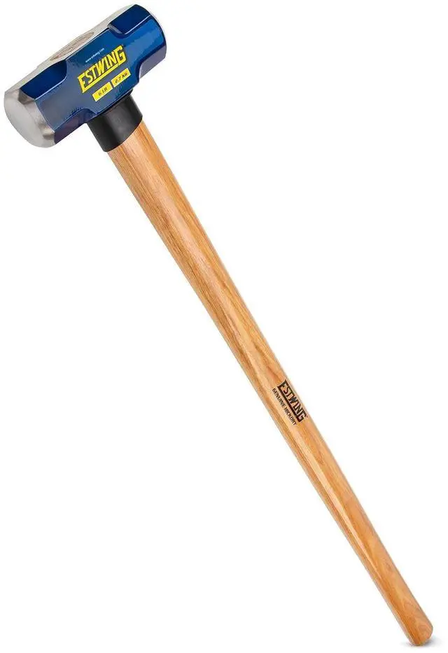 Main image of Estwing 6-Pound Hard Face Sledge Hammer - 36-Inch Hickory Handle, Ergonomic Grip, Durable Construction for Demolition & Stake Driving