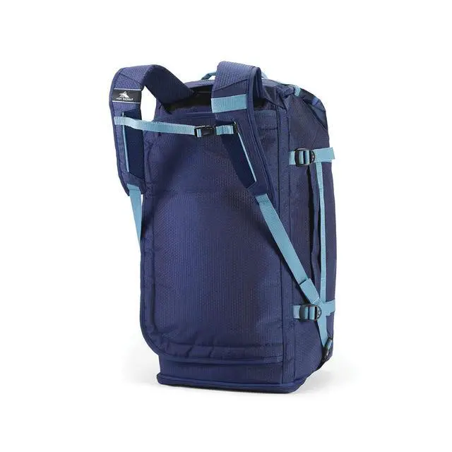 Alt view image 5 of 7 - High Sierra Fairlead Travel Overnight Duffel Backpack Gym Bag with Padded Handles, Compression Straps, and Multiple Pockets, True Navy/Graphite Blue