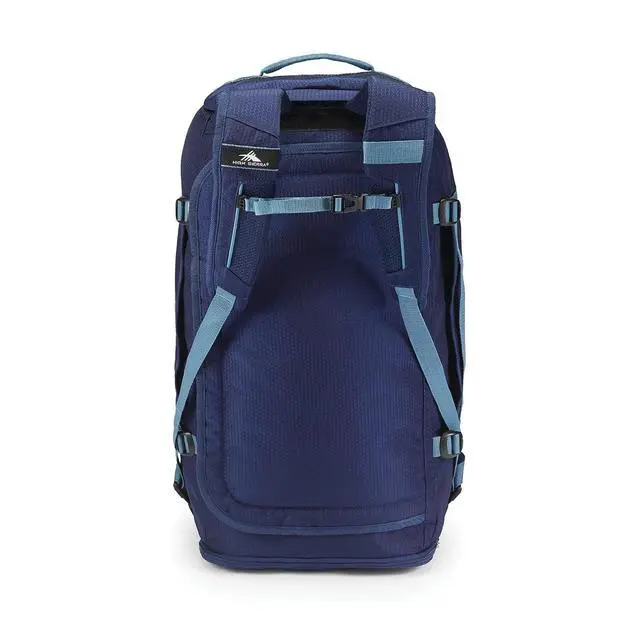 Alt view image 6 of 7 - High Sierra Fairlead Travel Overnight Duffel Backpack Gym Bag with Padded Handles, Compression Straps, and Multiple Pockets, True Navy/Graphite Blue