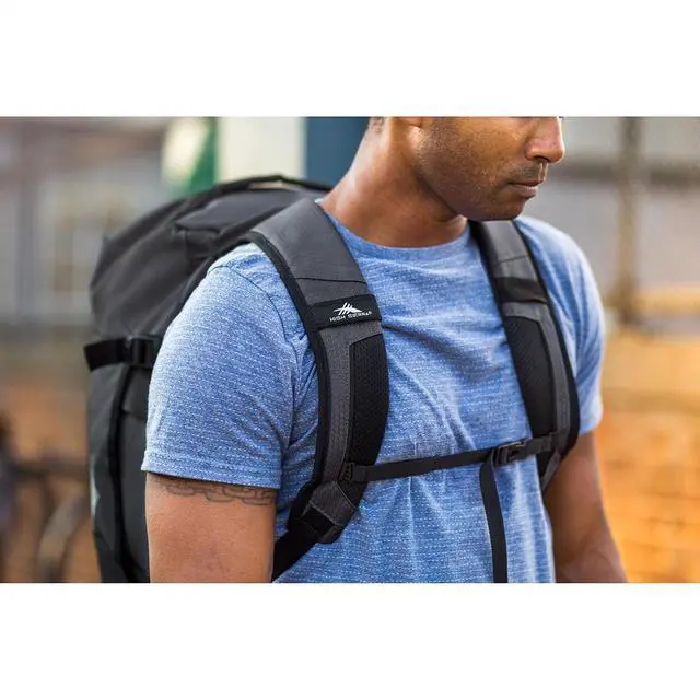 Alt view image 2 of 7 - High Sierra Fairlead Convertible Duffel Bag, Lightweight and Durable Weekender Duffel, easily converts into backpack, 64L Capacity, Steel Gray/Mercury/Blue