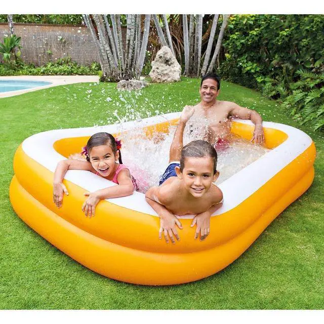 Alt view image 2 of 4 - INTEX 57181EP Swim Center Inflatable Family Pool: 159 Gallon Capacity 90" x 60" x 19" Color May Vary
