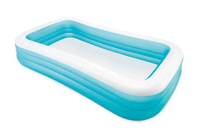 Alt view image 2 of 5 - INTEX 58484EP Swim Center Inflatable Family Pool: 277 Gallon Capacity 120" x 72" x 22" Blue