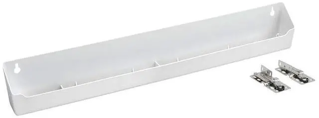 Main image of Rev-A-Shelf 22" Tip-Out Plastic Sink Tray for Kitchen and Bathroom Base Cabinets, Large Pullout Vanity Shelf Home Organizer, White, LD-6591-22-11-1