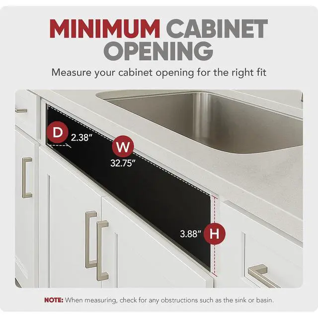 Alt view image 4 of 7 - Rev-A-Shelf 30" Plastic Tip-Out Tray Organizer for Sink Base Cabinets, Home Kitchen and Bathroom Organization, Min Opening Width of 32.75", White, LD-6591-30-11-1