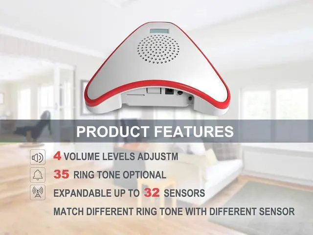 Alt view image 2 of 3 - Wireless Alarm Receiver,White