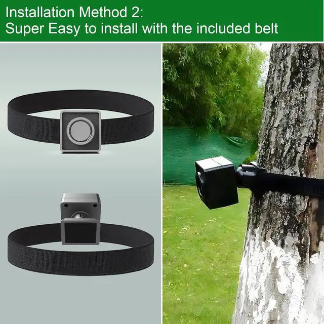 Alt view image 5 of 6 - Portable Outdoor Perimeter Alarm System- 2 Receivers+4 Sensors | 1/4 Mile Waterproof Wireless Motion Sensor&Detector- Personal Security for RV Alert