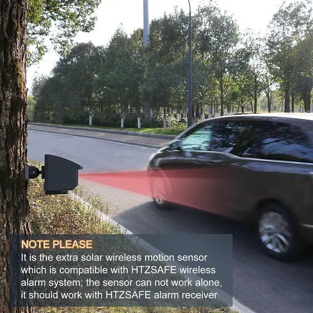 Alt view image 3 of 6 - Extra Solar Wireless Outdoor Motion Sensor for Driveway Alarm | Solar Driveway Sensor-Outdoor Weatherproof Motion Sensor&Detector