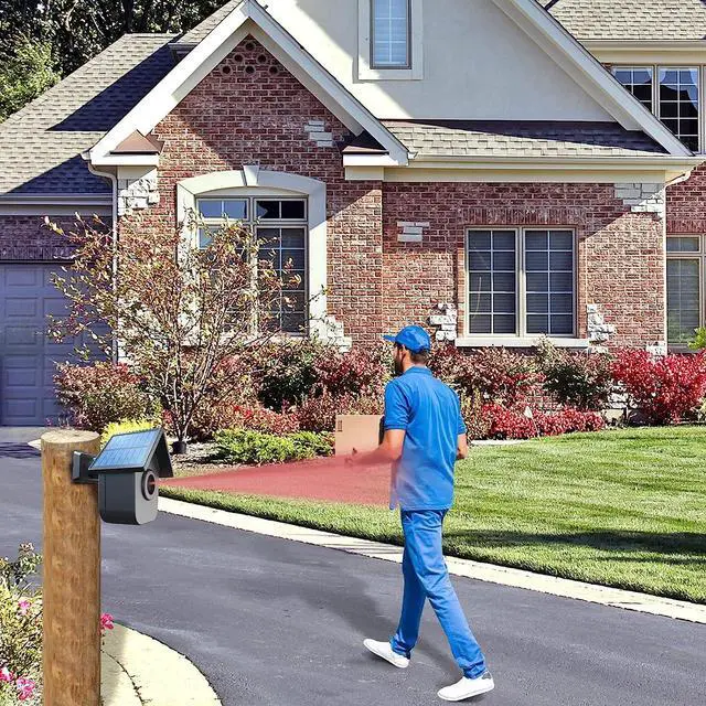Alt view image 3 of 4 - Driveway Sensor- Extra Solar Wireless Outdoor Weatherproof Motion Sensor/Detector for Alarms-1/2 Mile Wireless Transmission Range