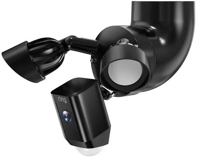 Main image of ® Eave Mount for Ring, Blink, Wyze & Roku Floodlight Cameras, Black | Fits Ring Floodlight Cam Wired Pro/Plus/2nd Gen, Blink Wired, Wyze V2/Pro and Roku Floodlight Cam; 90° Soffit Adapter Bracket