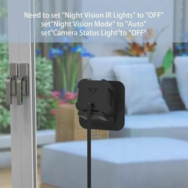 Alt view image 5 of 7 - ® Wyze Window Mount for Wyze Cam V4/V3/V3 Pro, Self-Adhesive, Black | 20 Degree Tilt Wyze V4 Window Mount for Indoor/Outdoor Monitoring; Reflection-free, Damage-free, No-Drill Adhesive Install
