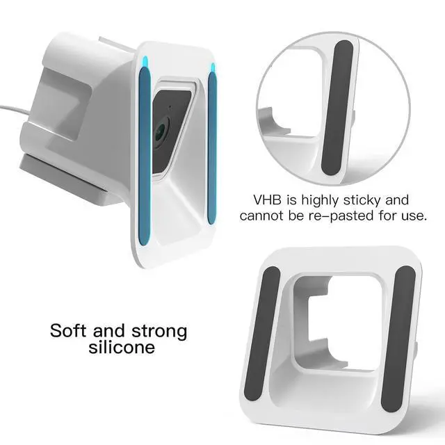Alt view image 5 of 7 - ® Wyze Window Mount for Wyze Cam V4/V3/V3 Pro, Self-Adhesive, White | 20 Degree Tilt Wyze V4 Window Mount for Indoor/Outdoor Monitoring; Reflection-free, Damage-free, No-Drill Adhesive Install