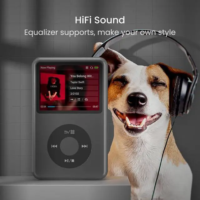 Alt view image 5 of 7 - 1TB Mp3 Player with Bluetooth Y1 Portable Music Digital Players Supports Playlist Audiobook Video Nice Gadget for Kids Black