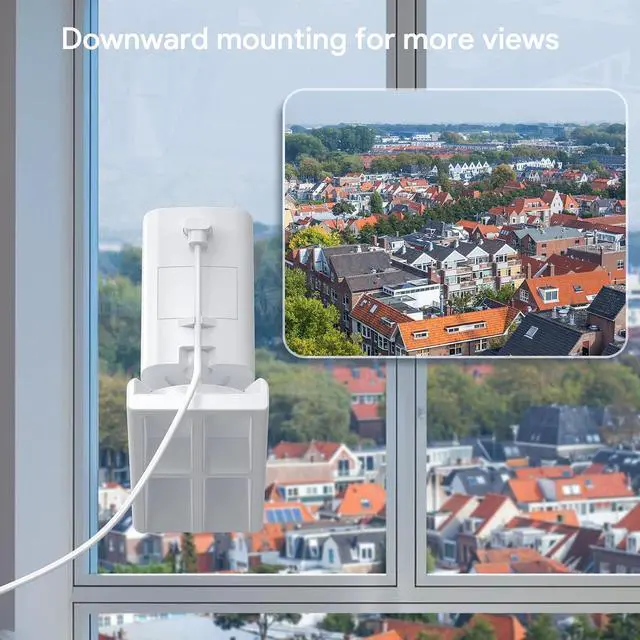 Alt view image 7 of 7 - ® Window Mount for Ring Indoor Cam Plus (New-est Model) Bracket | 20° Tilt Adjustable Silicone Mount with Strong Heat-resistant Adhesive, Easy Installation, No Glare Glass Camera Holder