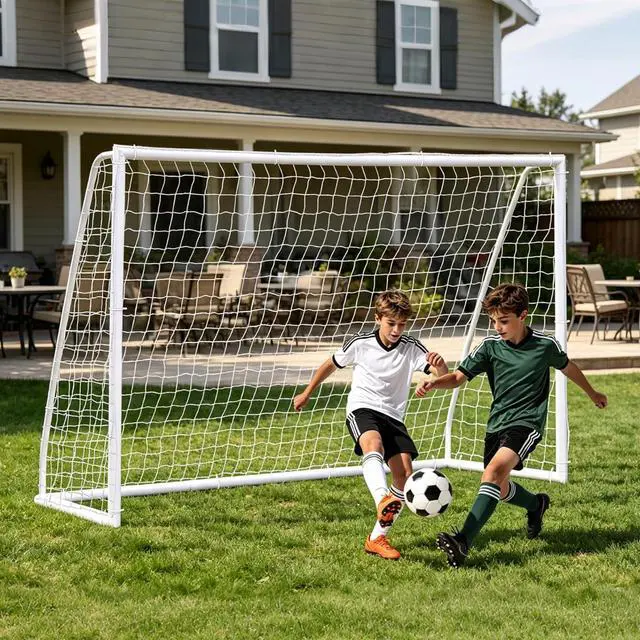 Main image of Portable Soccer Goal Football Net with Steel Frame for Adults & Kids Backyard Shooting Practice, Outdoor Training Goals, Easy Setup Tournament Equipment