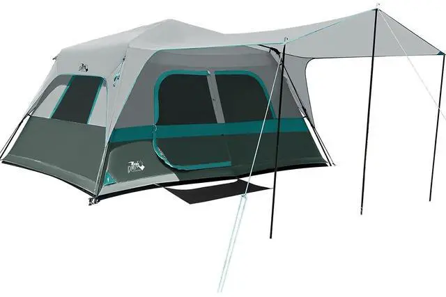 Main image of 8 Person Instant Tents for Camping with Porch Easy Setup 60s | Large Windproof Camping Tent with Rainfly & 5 Mesh Windows, Portable Family Cabin Tent with Carry Bag for Camping & Hiking