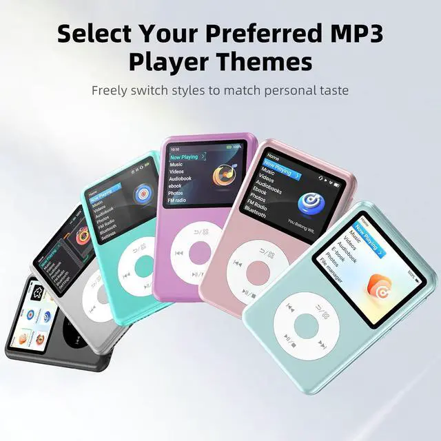 Alt view image 4 of 7 - 64GB Mp3 Player with Bluetooth, Lossless DSD DAC FLAC Support, Y2 Classic Dedicated Music Player with Playlists, Nostalgia Design, Supports up to 2TB Silver