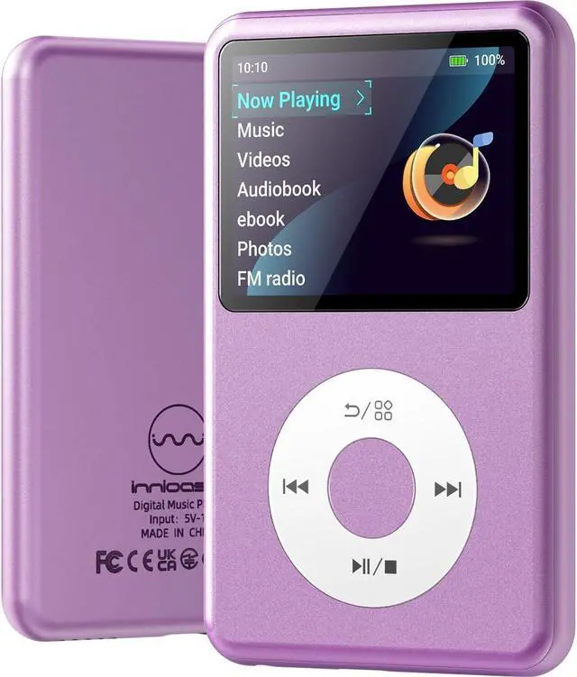 Main image of Mp3 Player with Bluetooth Y1 Portable Music Digital Players Supports Playlist Audiobook Video Nice Gadget for Kids Puple