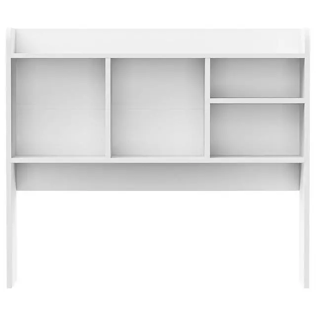 Alt view image 6 of 7 - Wooden Desktop Bookshelf with 6 Shelves3-Tier Desk Organizer Hutch for Computer Desk, Home or Office (White)