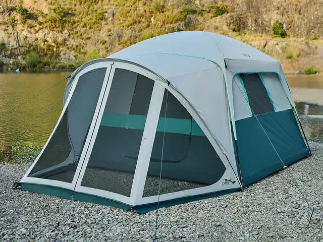 Main image of 6/8/10 Person Tents for Camping Cabin Tent with Screen Porch | Weatherproof Family Tent with Rainfly & 5 Mesh Windows, Windproof Car Camping Tent with Carry Bag for Outdoor Camping Hiking