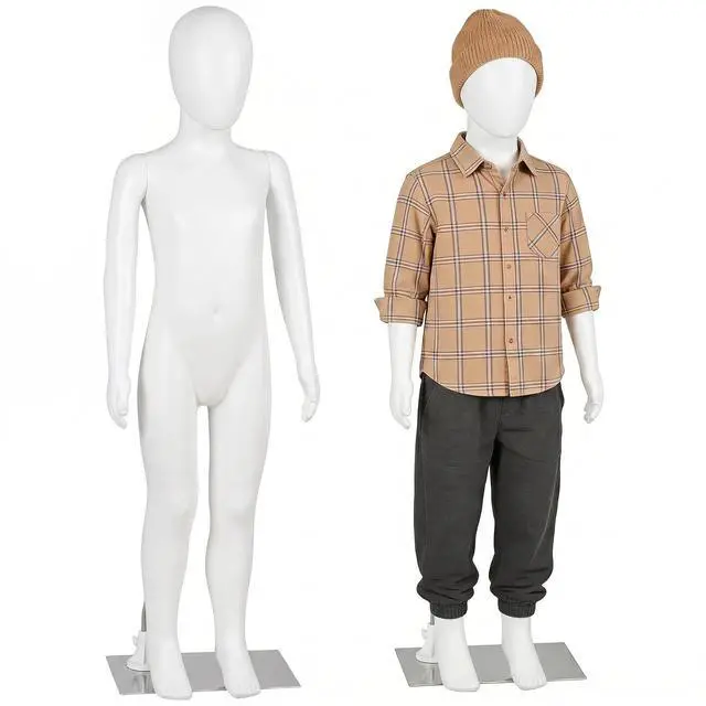 Main image of Kid Mannequin Full Body 44 Inches Child Mannequin, Realistic Adjustable Children Dress Form Detachable Manikin Body Display with Metal Base