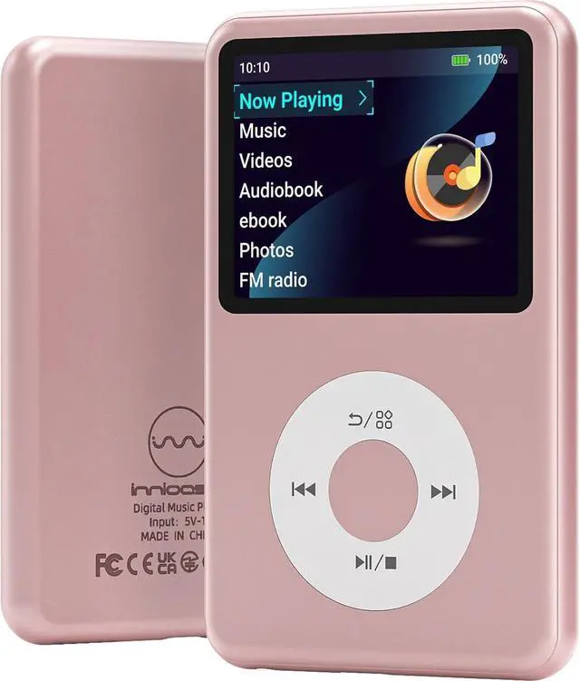 Main image of 64Gb Mp3 Player with Bluetooth Y1 Portable Music Digital Players Supports Playlist Audiobook Video Nice Gadget for Kids Pink