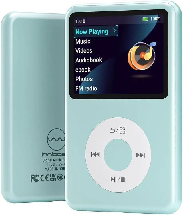 Main image of Mp3 Player with Bluetooth Y1 Portable Music Digital Players Supports Playlist Audiobook Video Nice Gadget for Kids Teal