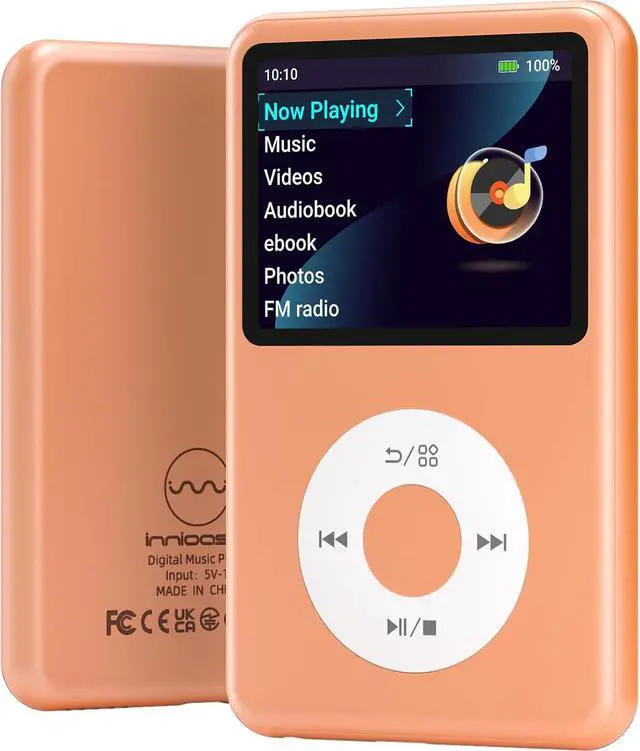 Main image of Mp3 Player with Bluetooth Y1 Portable Music Digital Players Supports Playlist Audiobook Video Nice Gadget for Kids Orange