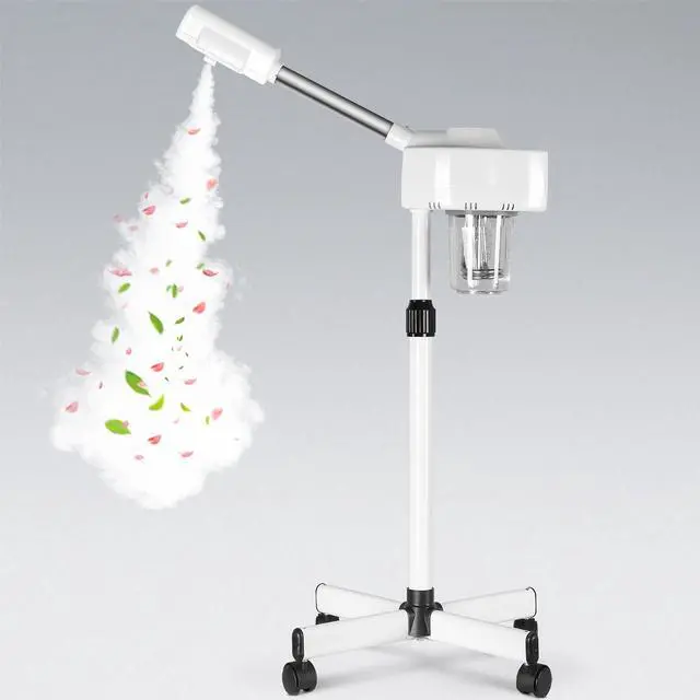 Main image of Professional Facial Steamer On Wheels Ionic Ozone with Hot Mist Function Stand Facial Steamer for Personal Home Salon Spa Skin Cleaning