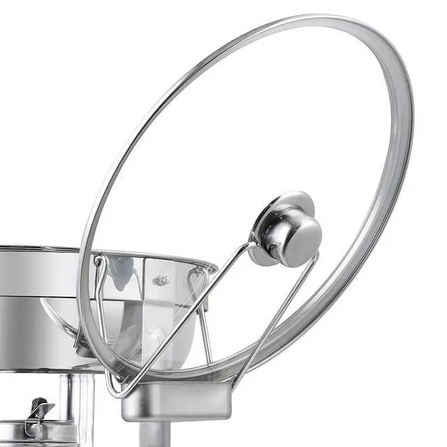 Alt view image 7 of 7 - Chafing Dish Buffet Set 5 QT Stainless Steel Chafing Dishes Round Buffet Food Warmer Chafers Set for Parties Catering Event with Glass Lid, Lid Holder 4 packs