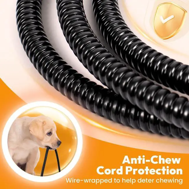 Alt view image 5 of 7 - Pet Heating Pad for Dogs Cats with Timer and Soft Cover, 30x18in | Adjustable Temperature and Waterproof Pet Heated Mat, Electric Heating Pet Bed with Chew Resistant Cord and Washable Cover