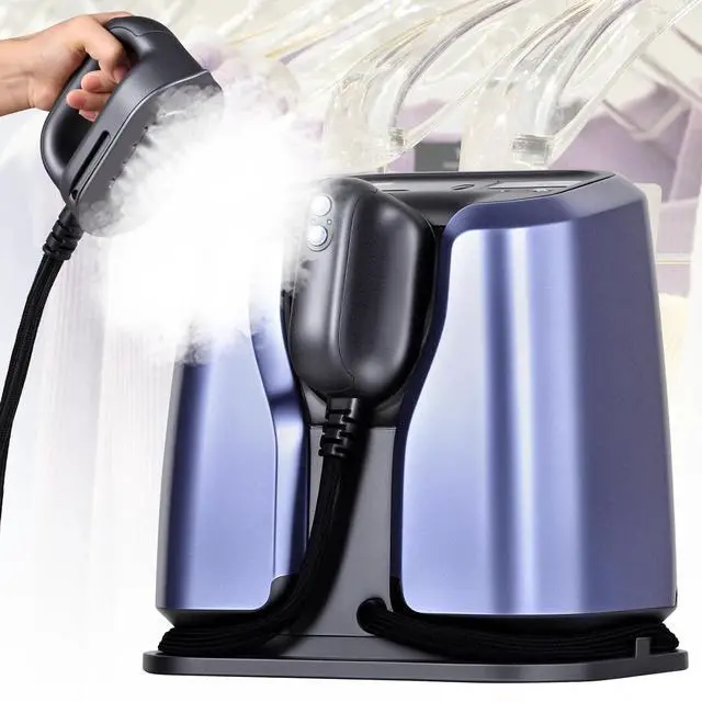 Main image of 2200W Professional Steam Station,Smart Steam Iron for Clothes | 5-Level Steam & Dry Ironing, 30s Heat Up,Auto Shut-Off,1.2L Tank for Home/Hotel/Boutique(Purple)