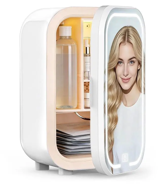 Main image of 22L Mini Skincare Fridge, Small Personal Makeup Refrigerator | Beauty Fridge for Comestic Storage & Glass Front, 44°F Intelligent Cooling, Cosmetic Fridge for Bedroom, College Dorm