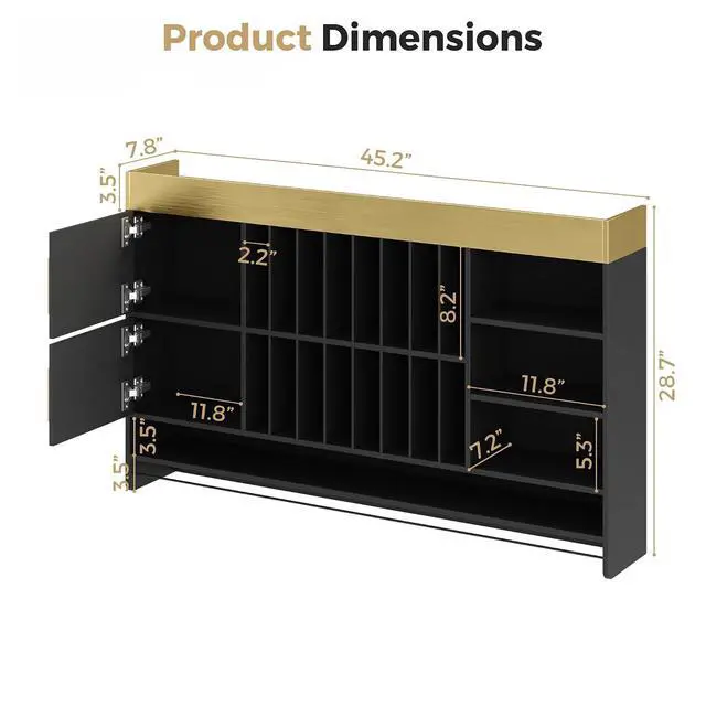 Alt view image 2 of 7 - Hair Color Organizer Rack, Wall Mounted Salon Station with Storage Cabinet and Adjustable Shelves, Holds 100+ Hair Dye Tubes, Barbershop Beauty and Spa Furniture