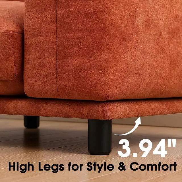 Alt view image 7 of 7 - Chenille Modular Sectional Sofa, Minimalist Cloud Couch with Plush Cushion | Flexible Configurations, Cloud-Like Comfort, Deep Seating, Pet-Friendly Upholstery, Durable Frame Support, Easy Assembly