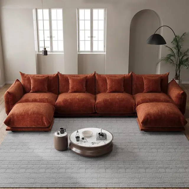 Main image of Chenille Modular Sectional Sofa, Minimalist Cloud Couch with Plush Cushion | Flexible Configurations, Cloud-Like Comfort, Deep Seating, Pet-Friendly Upholstery, Durable Frame Support, Easy Assembly